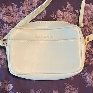 Portland Leather Chic Blue Crossbody Bag